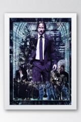 John Wick Çerçeveli Tablo - Film Posteri Tablo