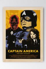 Captain America Çerçeveli Tablo - The First Avenger Marvel Poster Tablo