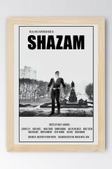 Shazam Çerçeveli Tablo - Shazam Fim Posteri Tablo