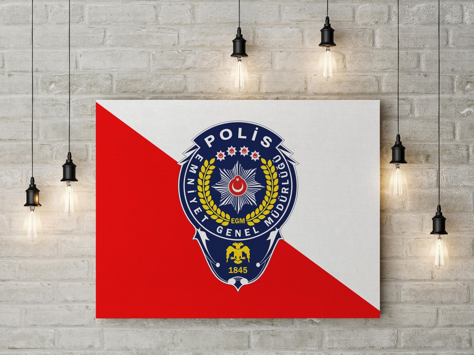 Polis Arması Kanvas Tablo 40x55cm