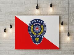 Polis Arması Kanvas Tablo 40x55cm