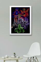 Avengers Çerçeveli Tablo - Yenilmezler Marvel Poster Tablo
