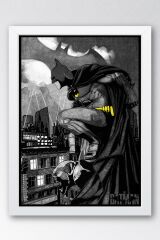 The Batman Çerçeveli Tablo - Çizgi Roman Tasarımlı Poster Tablo