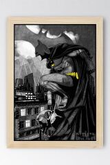 The Batman Çerçeveli Tablo - Çizgi Roman Tasarımlı Poster Tablo