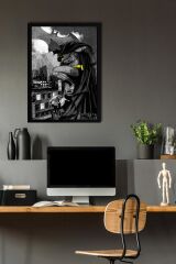 The Batman Çerçeveli Tablo - Çizgi Roman Tasarımlı Poster Tablo
