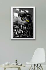 The Batman Çerçeveli Tablo - Çizgi Roman Tasarımlı Poster Tablo