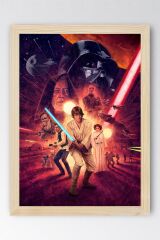 Star Wars Çerçeveli Tablo - Uzay Savaşları Fim Posteri Tablo