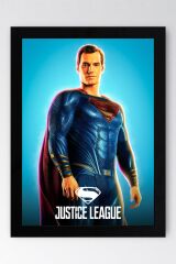 Adalet Birliği Superman Çerçeveli Tablo - Justice League Poster Tablo