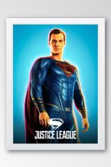 Adalet Birliği Superman Çerçeveli Tablo - Justice League Poster Tablo