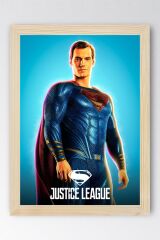 Adalet Birliği Superman Çerçeveli Tablo - Justice League Poster Tablo