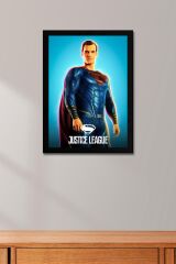 Adalet Birliği Superman Çerçeveli Tablo - Justice League Poster Tablo