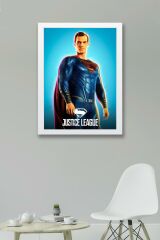 Adalet Birliği Superman Çerçeveli Tablo - Justice League Poster Tablo