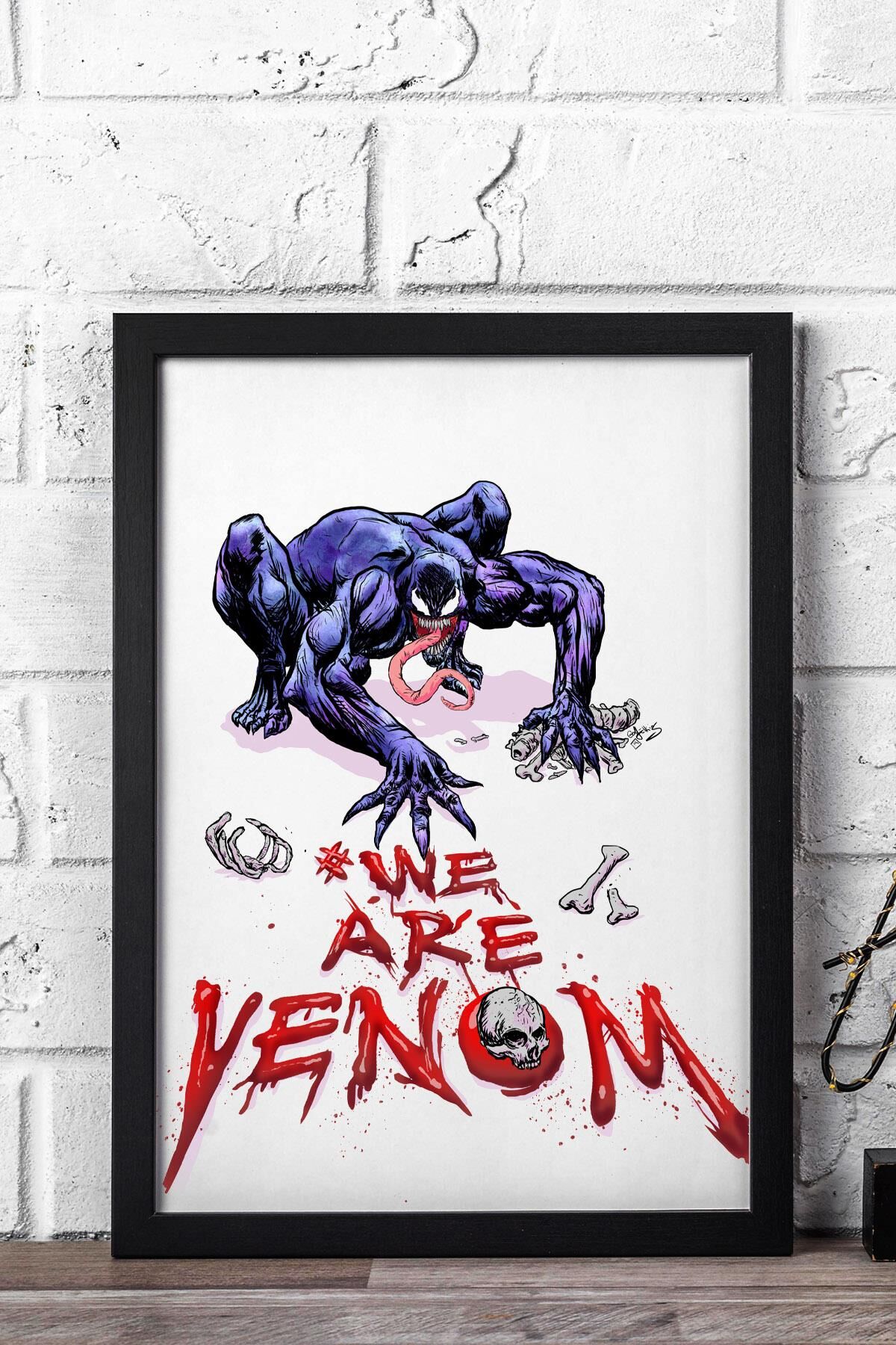 Venom Çerçeveli Tablo - Marvel Film Posteri Tablo