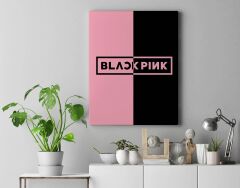 Blackpink Logo Kanvas Tablo 40x55cm