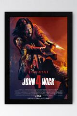 John Wick 4 Çerçeveli Tablo - Keanu Reeves Film Posteri Tablo