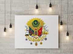 Osmanlı Arması Kanvas Tablo 40x55cm