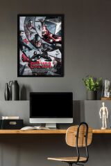 Captain America Çerçeveli Tablo - Kaptan Amerika Marvel Poster Tablo
