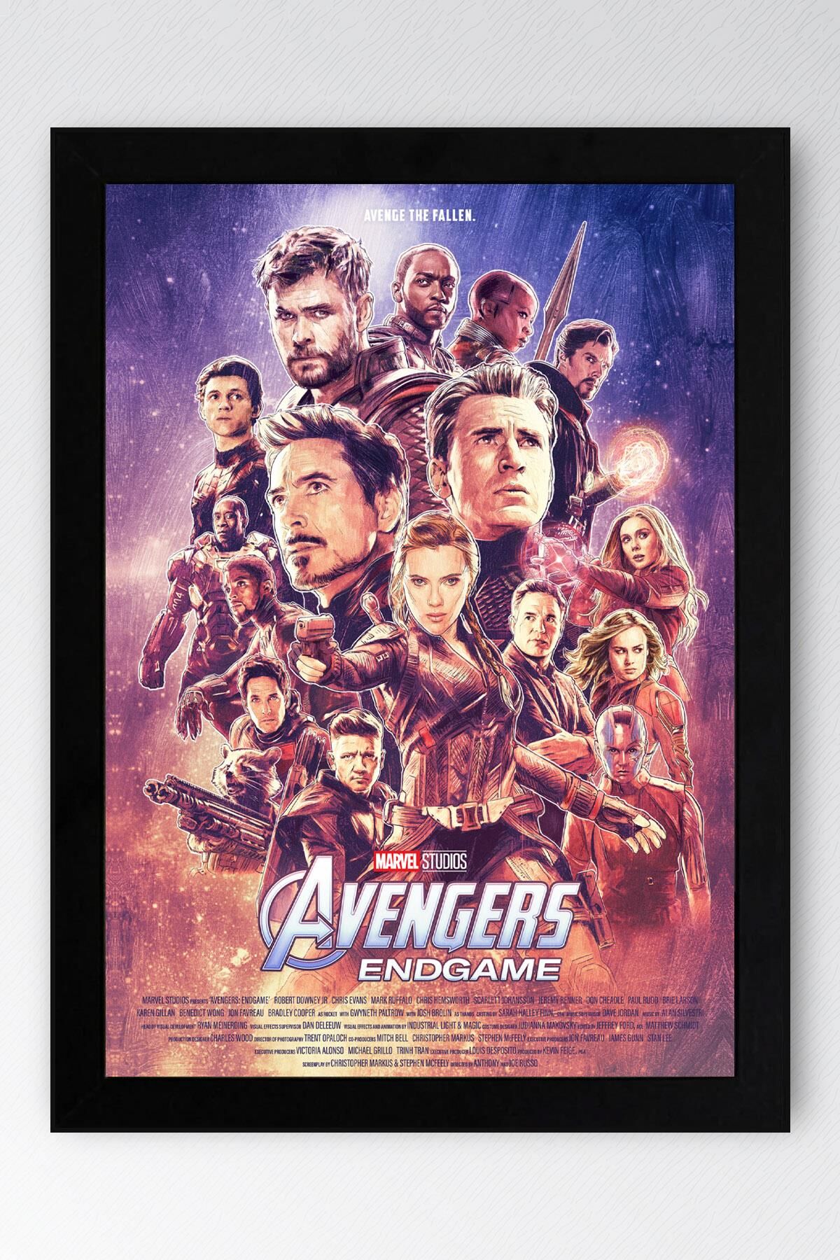 Avengers Endgame Çerçeveli Tablo - Yenilmezler Marvel Poster Tablo