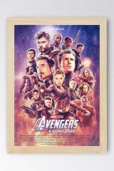 Avengers Endgame Çerçeveli Tablo - Yenilmezler Marvel Poster Tablo