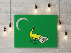Gazneliler Devleti Bayrağı Kanvas Tablo 40x55cm