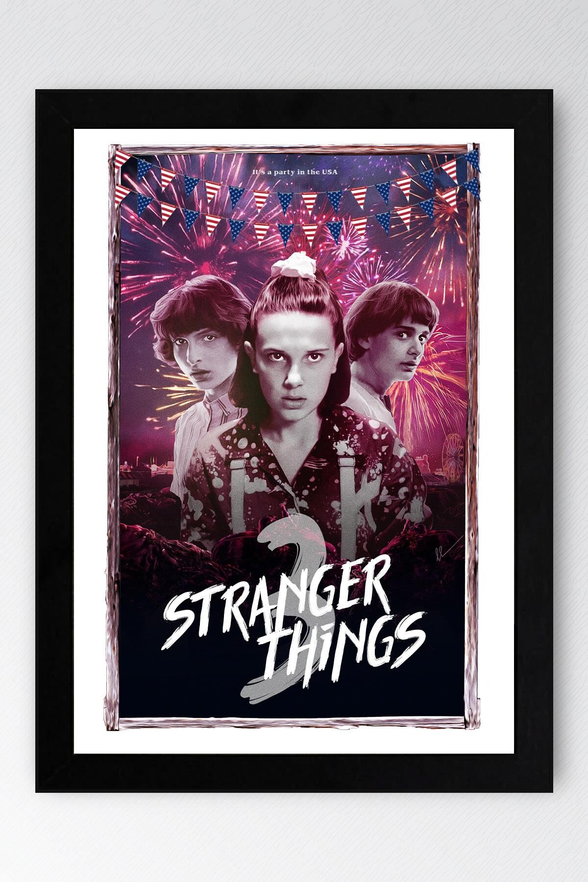 Stranger Things Çerçeveli Tablo - 3.Sezon Dizi Posteri Tablo