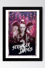 Stranger Things Çerçeveli Tablo - 3.Sezon Dizi Posteri Tablo