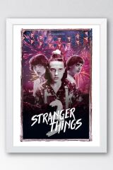 Stranger Things Çerçeveli Tablo - 3.Sezon Dizi Posteri Tablo