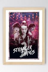 Stranger Things Çerçeveli Tablo - 3.Sezon Dizi Posteri Tablo