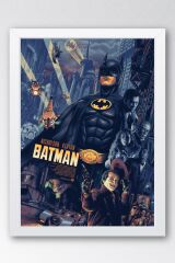 Batman Çerçeveli Tablo - Batman Eski Film Afişi Poster Tablo
