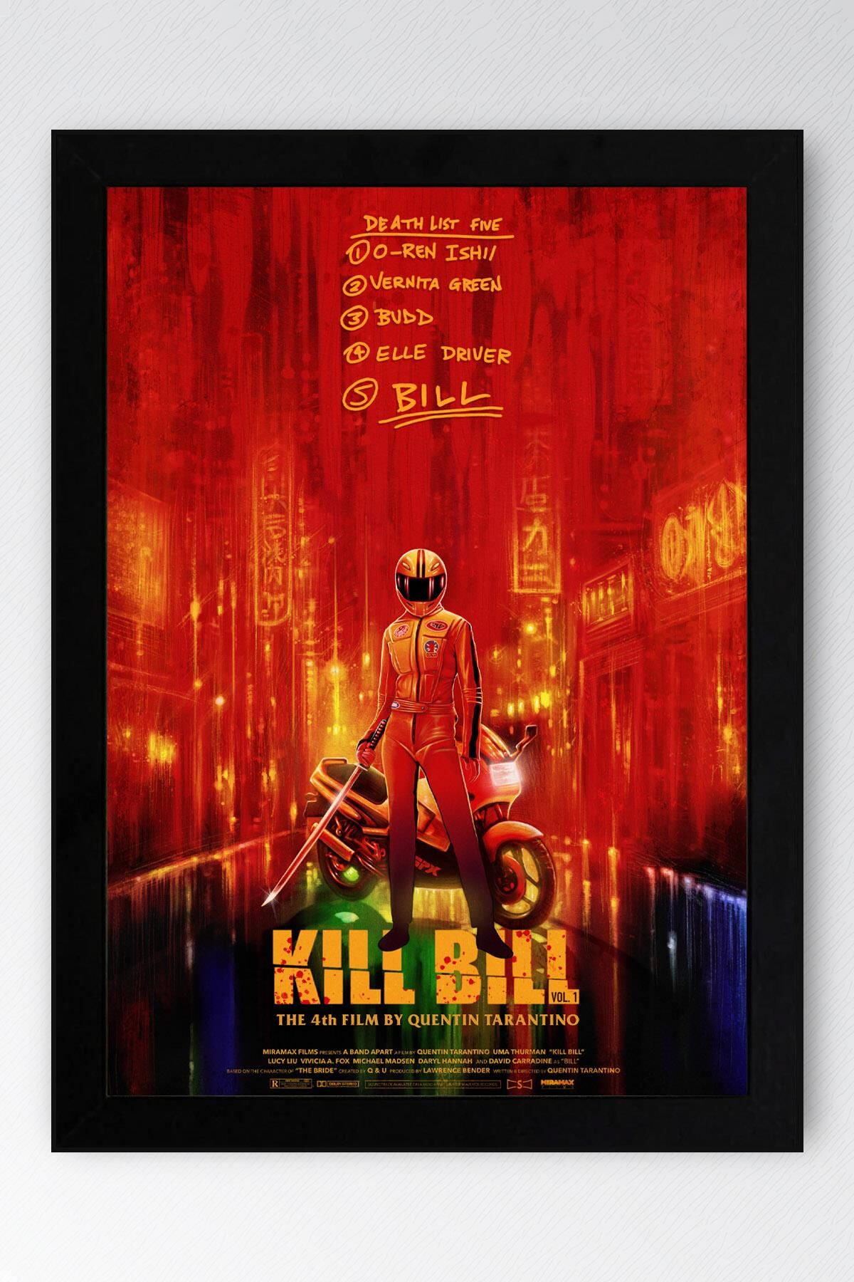 Kill Bill Çerçeveli Tablo - Film Posteri Tablo