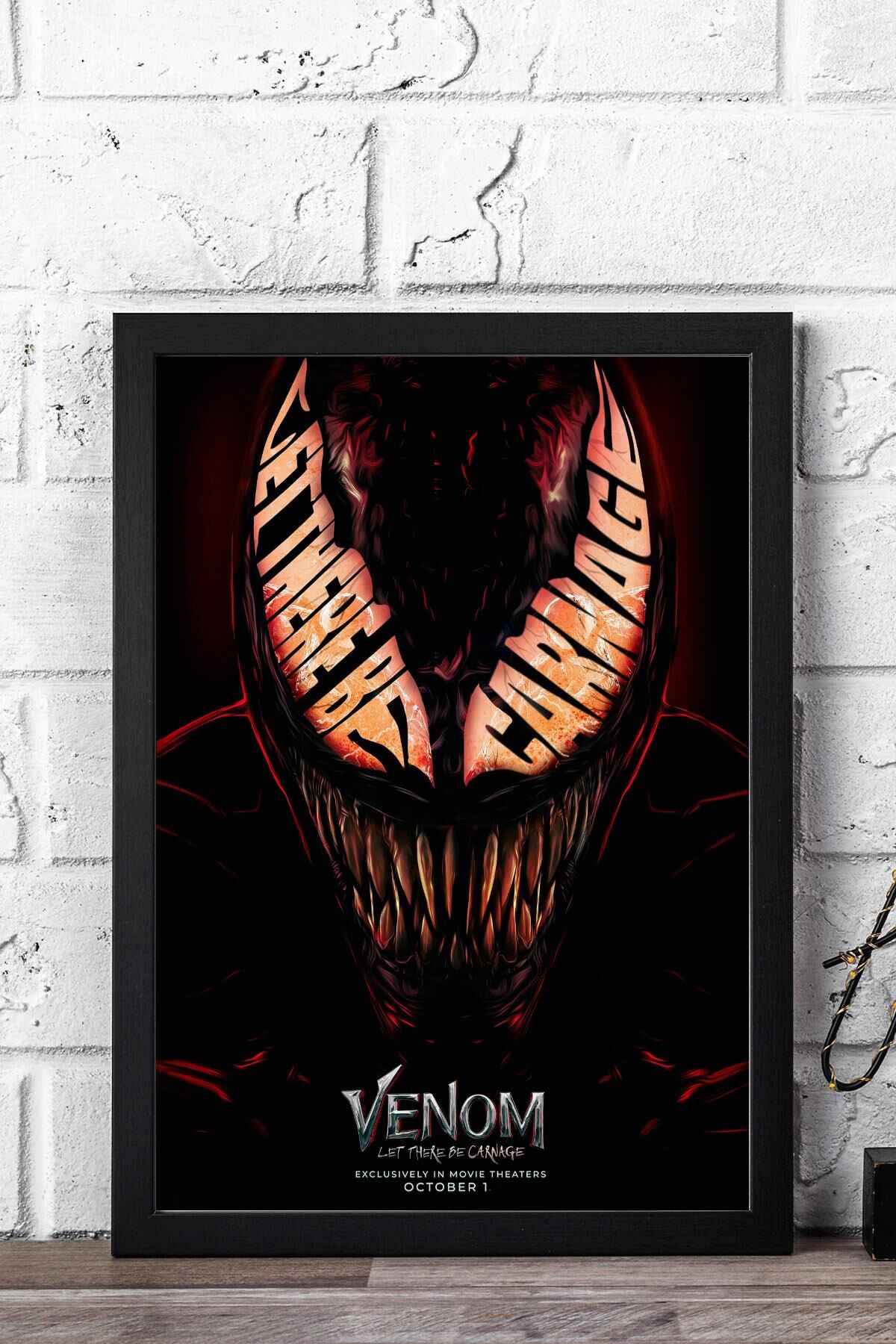 Venom Çerçeveli Tablo - Marvel Film Posteri Tablo