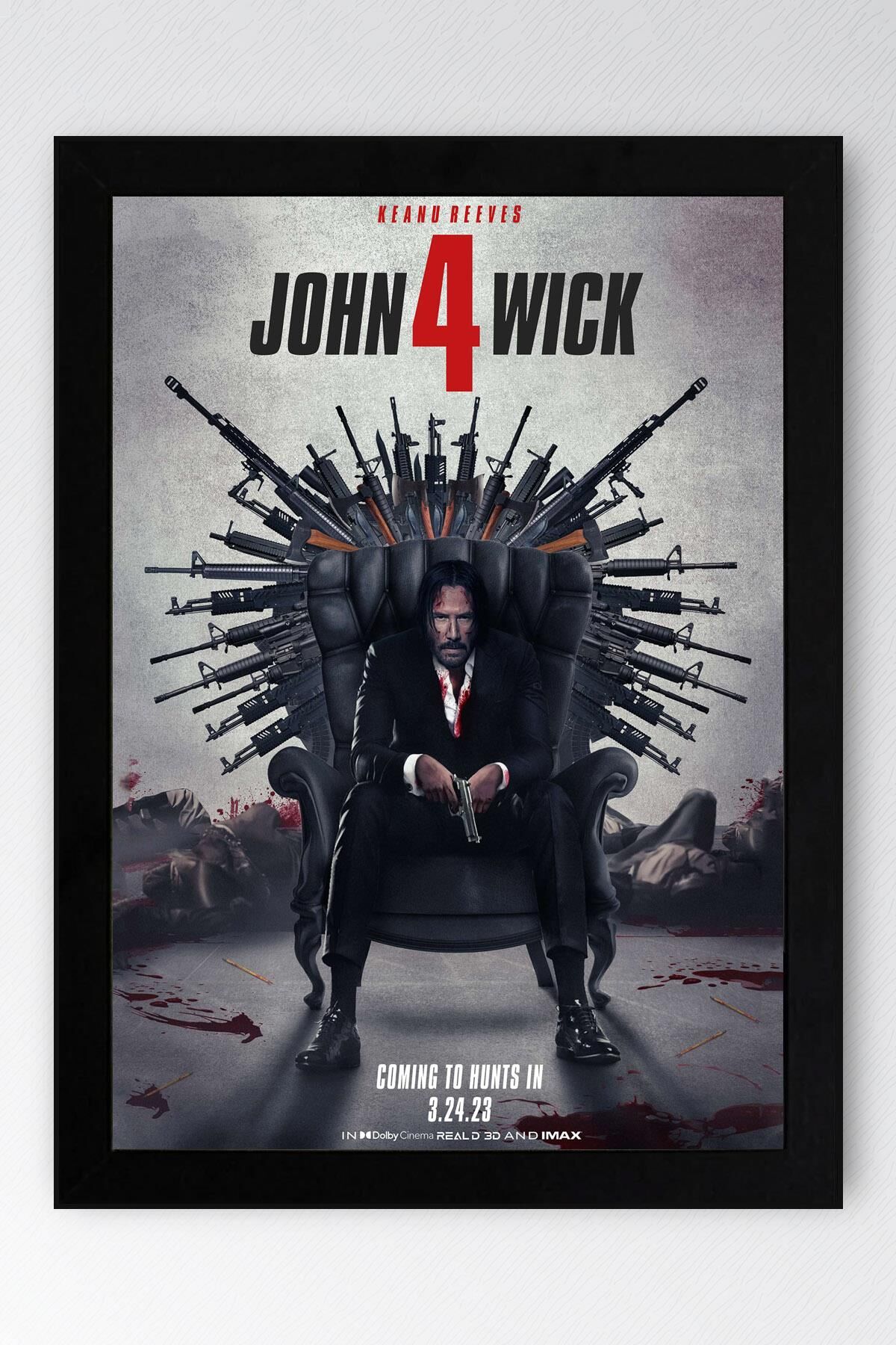 John Wick 4 Çerçeveli Tablo - Film Posteri Tablo