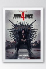 John Wick 4 Çerçeveli Tablo - Film Posteri Tablo