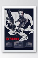 The Punisher Thomas Jane Çerçeveli Tablo - Marvel Dizi Posteri Tablo