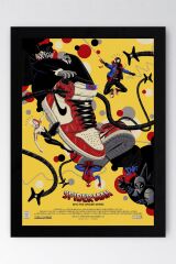Spider Man Into The Spider Verse Çerçeveli Tablo - Örümcek Adam Fim Posteri Tablo