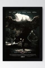 Batman Çerçeveli Tablo - Batman Begins Film Afişi Poster Tablo