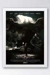 Batman Çerçeveli Tablo - Batman Begins Film Afişi Poster Tablo