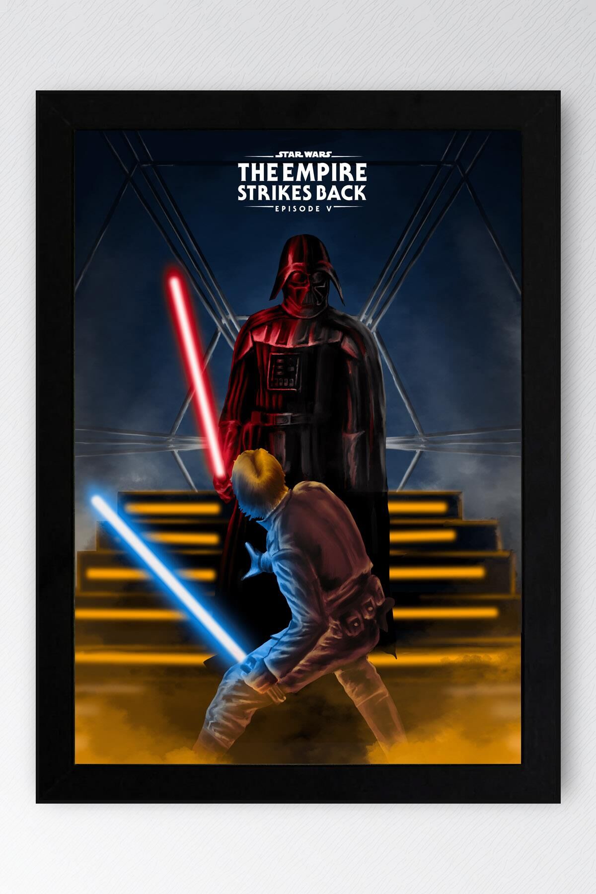 Star Wars 5 Çerçeveli Tablo - Uzay Savaşları 5 Fim Posteri Tablo