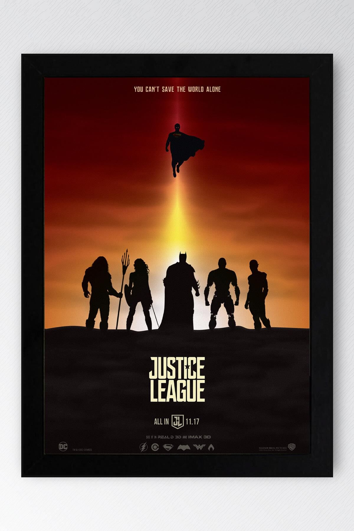 Adalet Birliği Çerçeveli Tablo - Justice League Film Afişi Poster Tablo