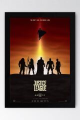 Adalet Birliği Çerçeveli Tablo - Justice League Film Afişi Poster Tablo