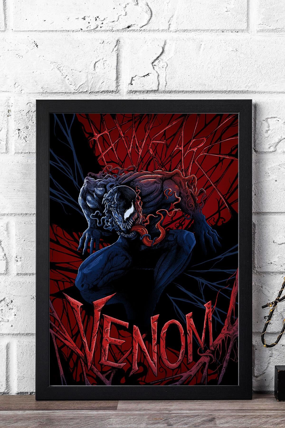 Venom Çerçeveli Tablo - Marvel Film Posteri Tablo