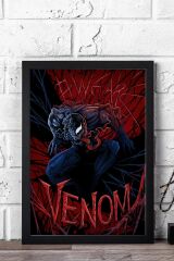 Venom Çerçeveli Tablo - Marvel Film Posteri Tablo