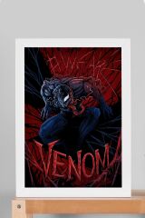 Venom Çerçeveli Tablo - Marvel Film Posteri Tablo