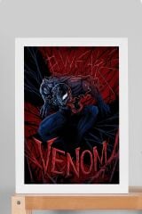 Venom Çerçeveli Tablo - Marvel Film Posteri Tablo