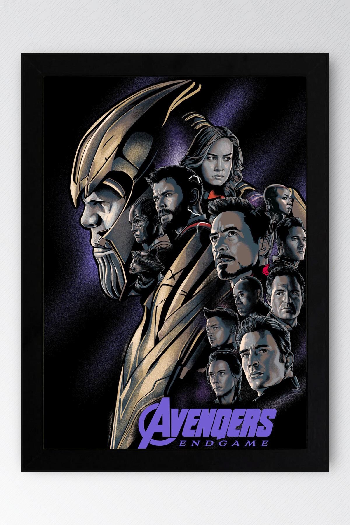 Avengers Çerçeveli Tablo - Yenilmezler Marvel Poster Tablo