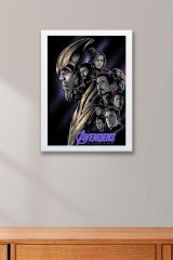 Avengers Çerçeveli Tablo - Yenilmezler Marvel Poster Tablo