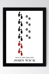 John Wick Çerçeveli Tablo - Dont Set Him Off Film Posteri Tablo