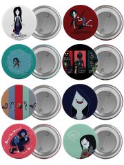 Marceline The Vampire Queen Çanta Rozeti Seti 8 Adet En Büyük Boy 5.8cm İğneli Broş
