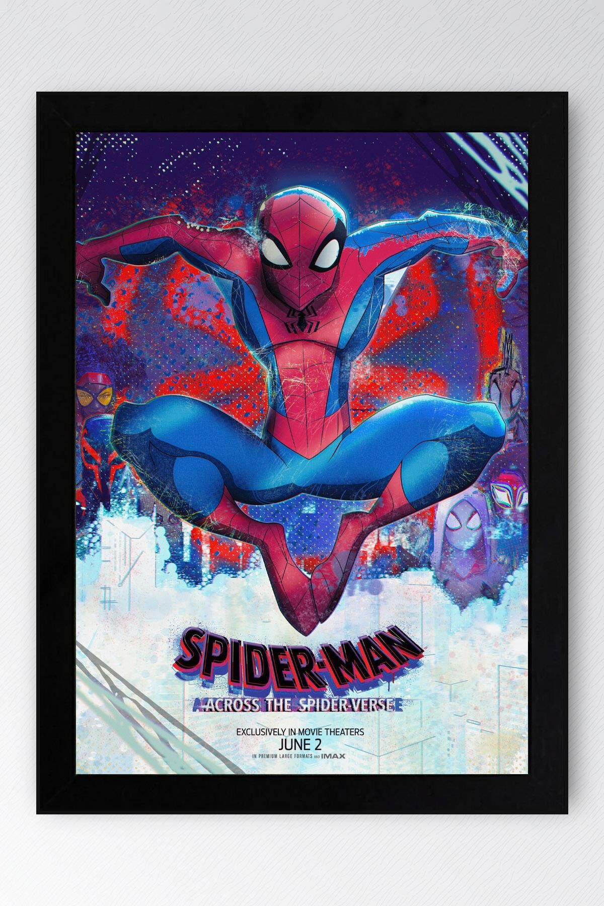 Spider Man Across the Spider Verse Çerçeveli Tablo - Örümcek Adam Fim Posteri Tablo