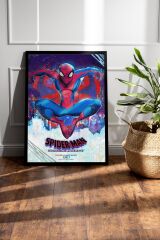 Spider Man Across the Spider Verse Çerçeveli Tablo - Örümcek Adam Fim Posteri Tablo